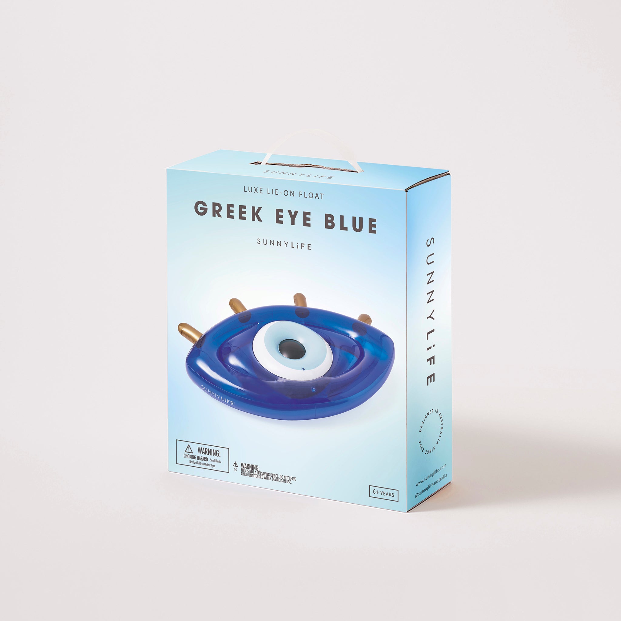 Luxe Lie-On Float | Greek Eye Blue