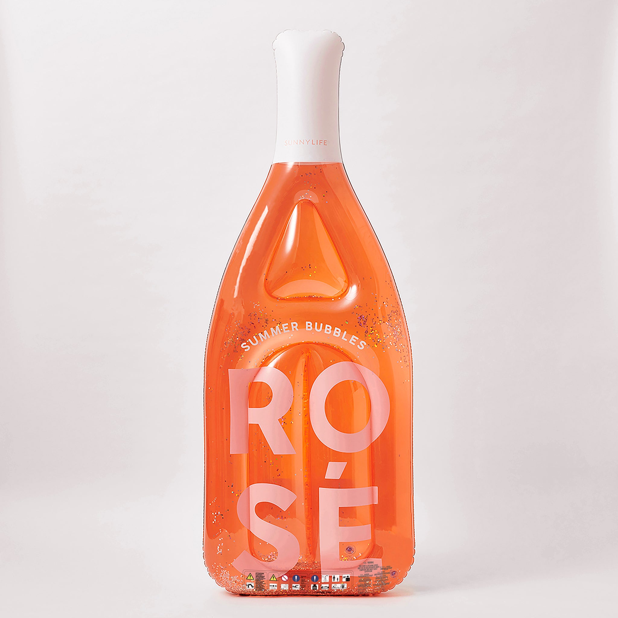 Flotteur allongé de luxe | Bouteille Rose