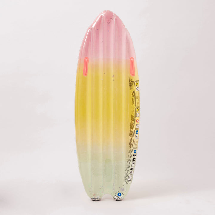 Ride With Me Surfbrett Float | Regenbogen-Ombre