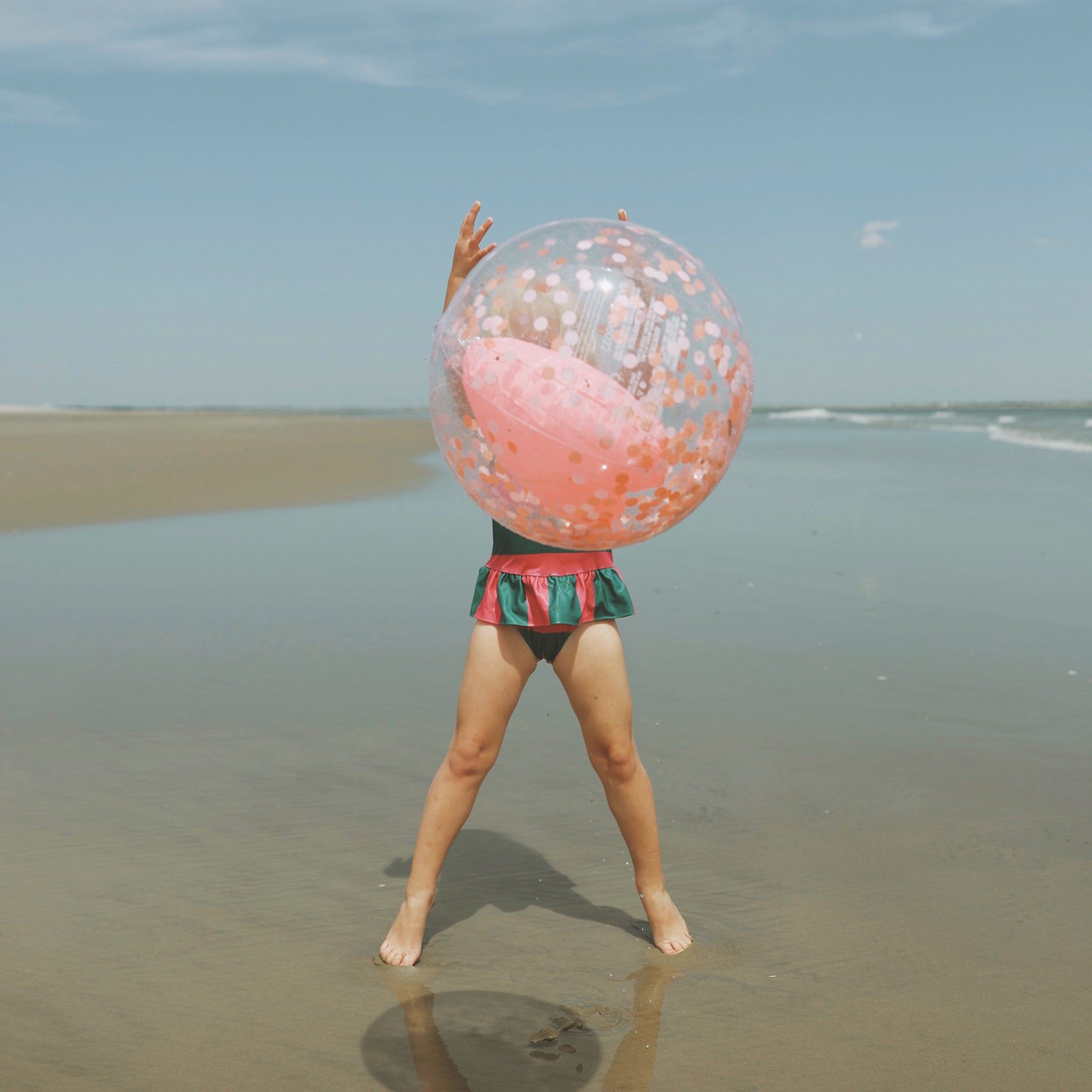 Le ballon de plage gonflable sorbet