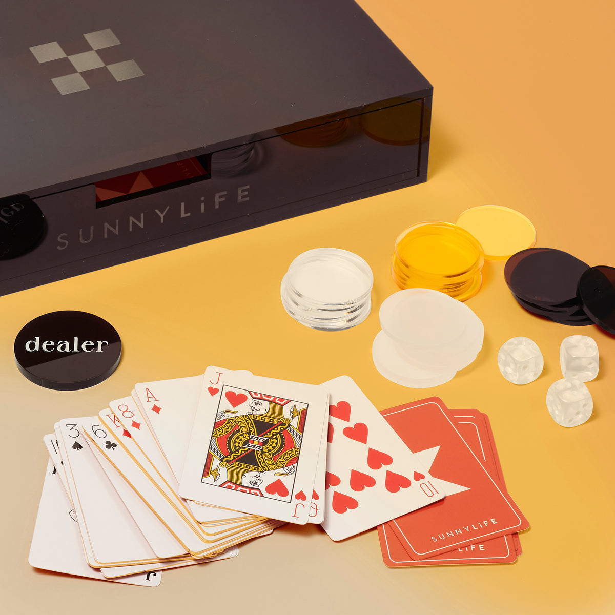 Luxe Lucite Poker | Sepia Citrus