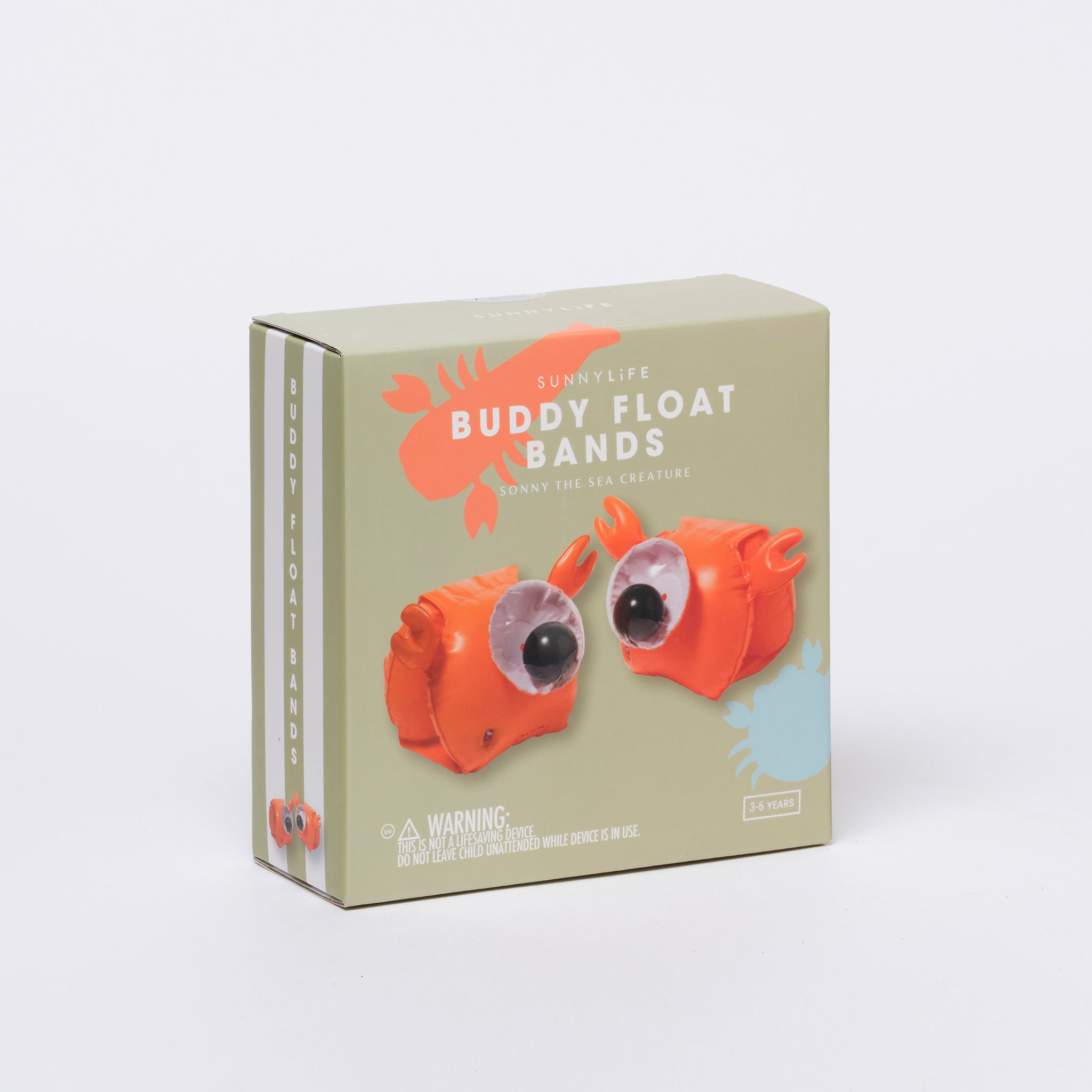 SUNNYLiFE |Buddy Float Bands | Sonny the Sea Creature Neon Orange
