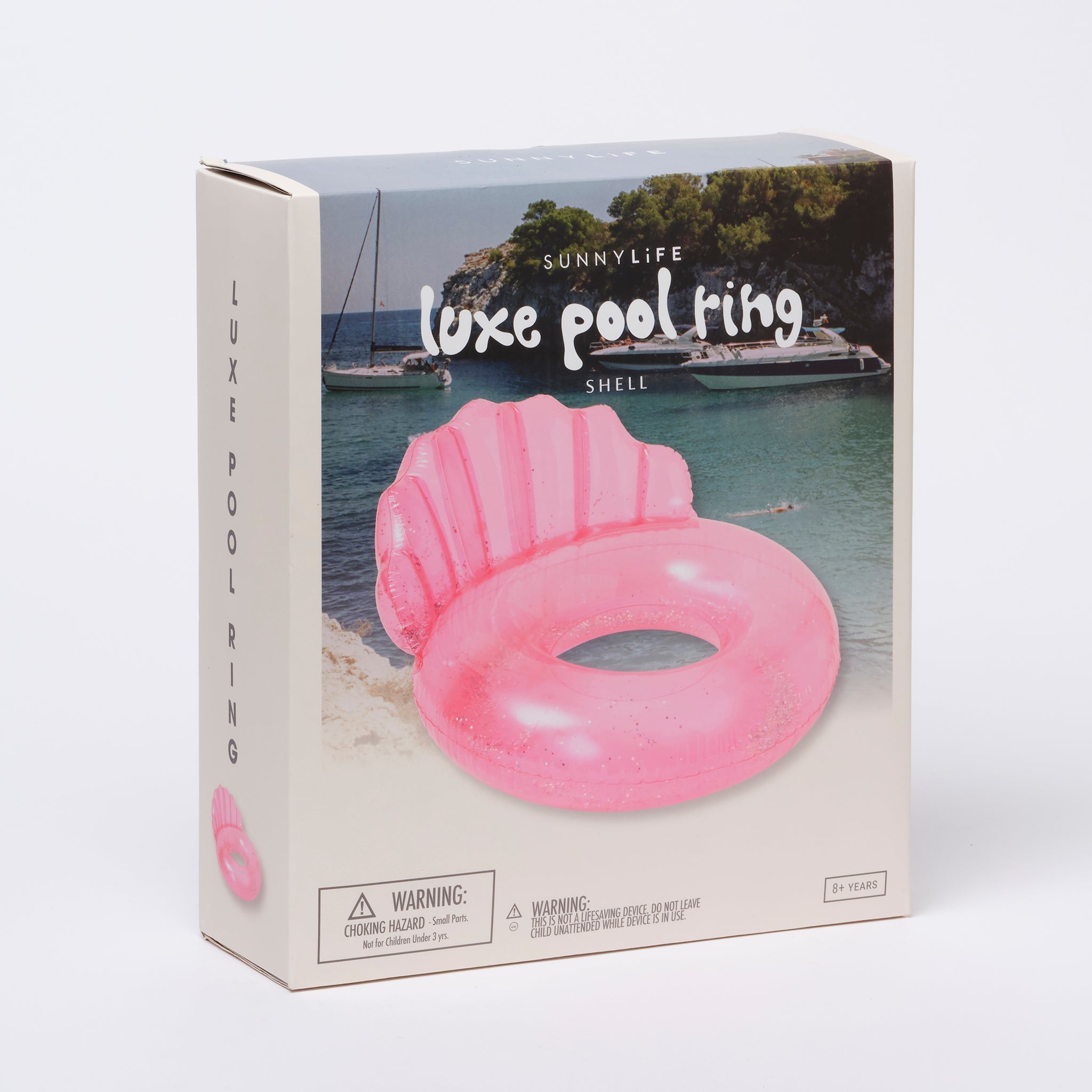 SUNNYLiFE |Luxe Pool Ring | Shell Bubblegum