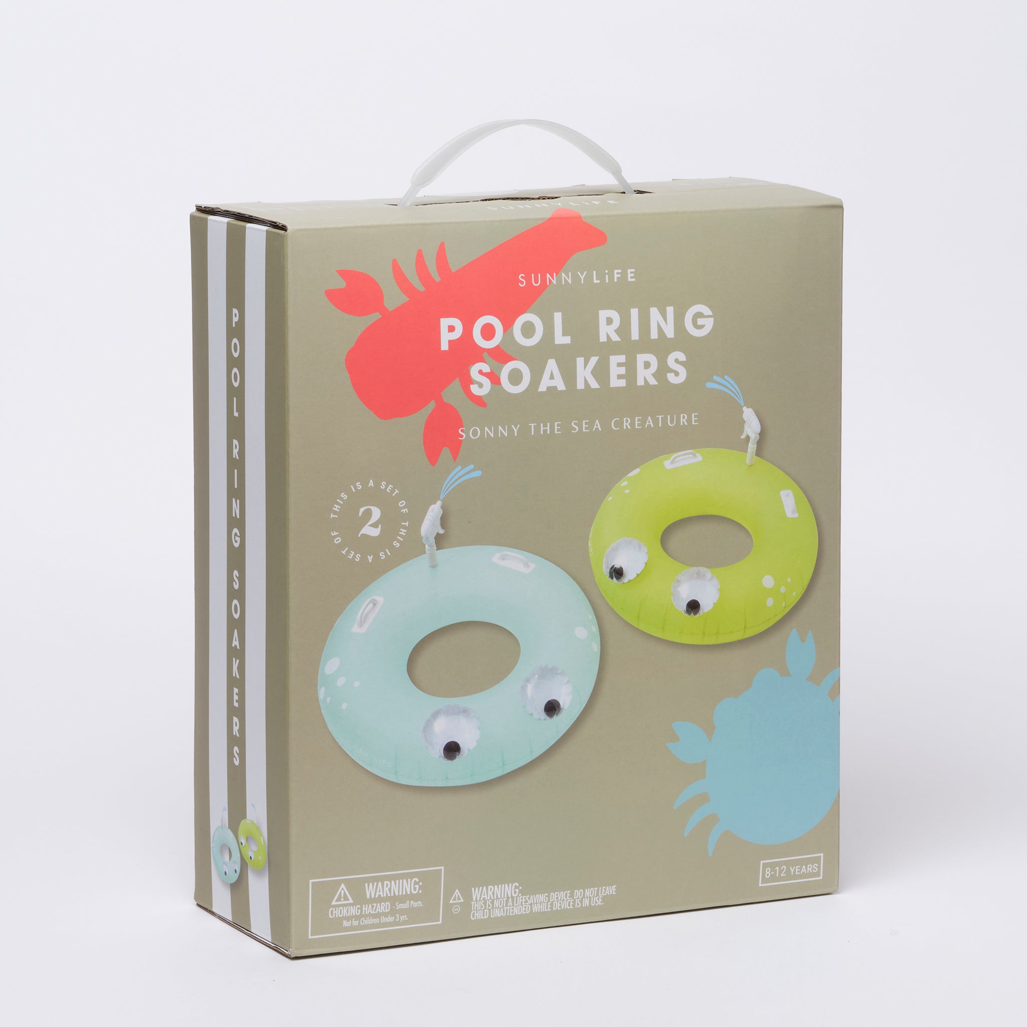 SUNNYLiFE |Pool Ring Soakers | Sonny the Sea Creature Citrus