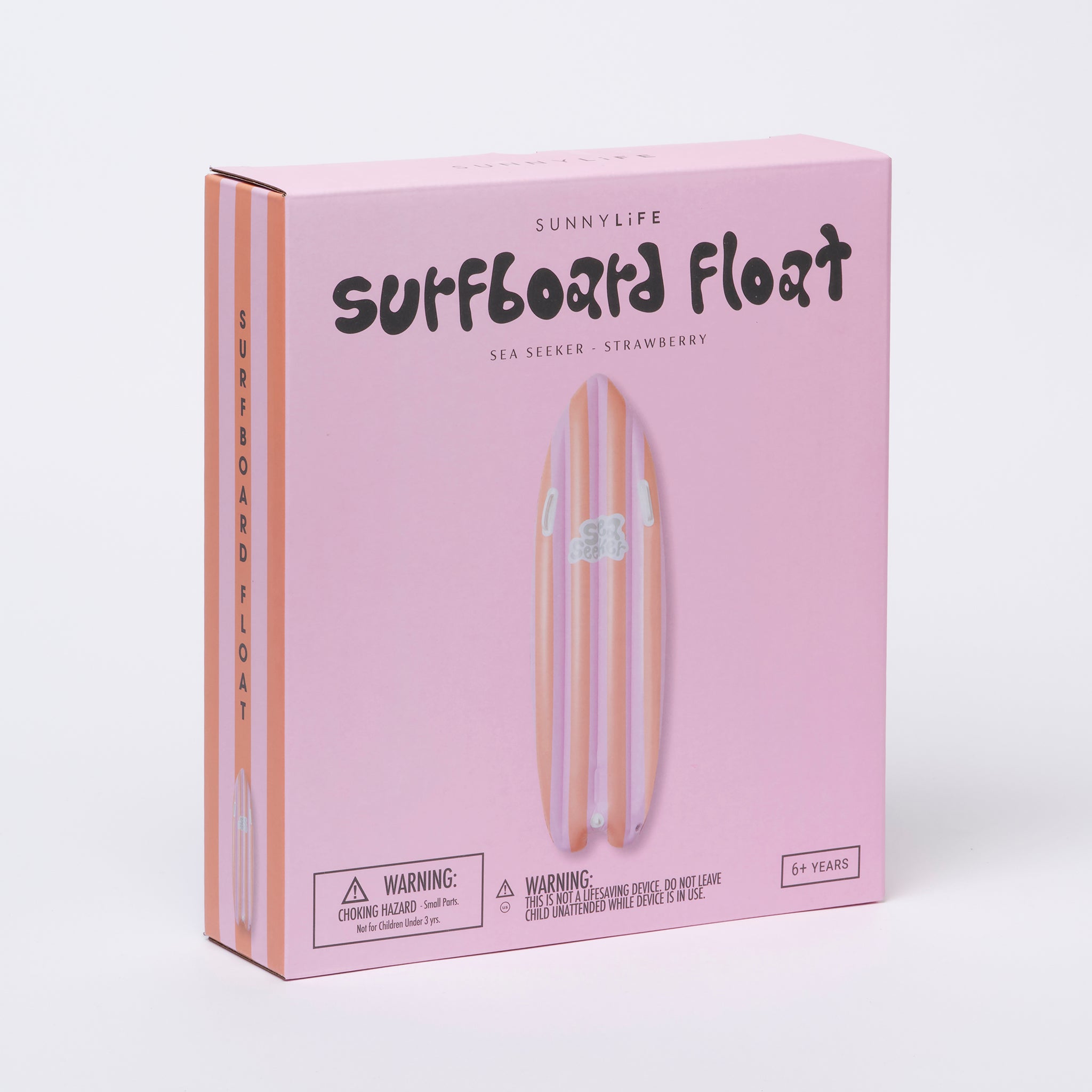 SUNNYLiFE |Ride With Me Surfboard Float | Sea Seeker Strawberry