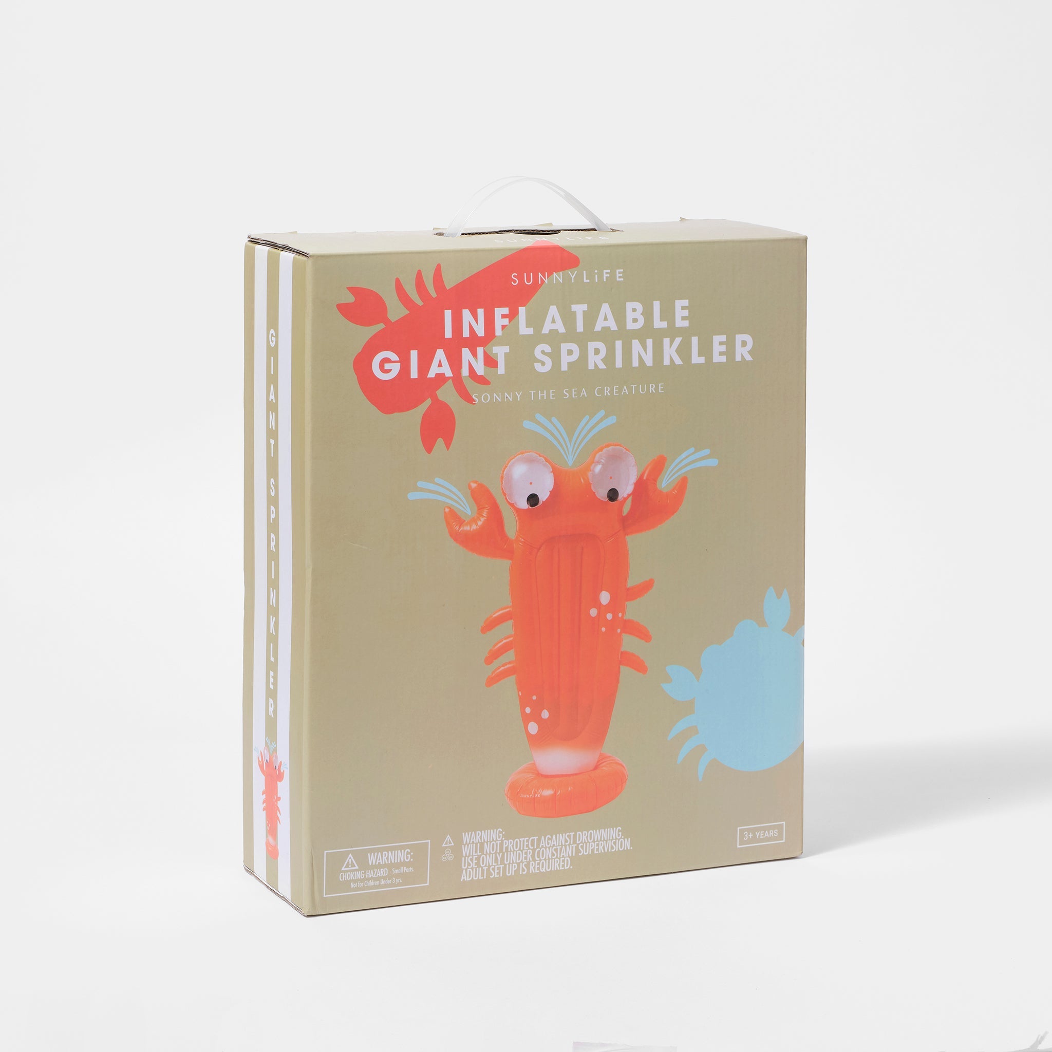 SUNNYLiFE |Inflatable Giant Sprinkler | Sonny the Sea Creature Neon Orange