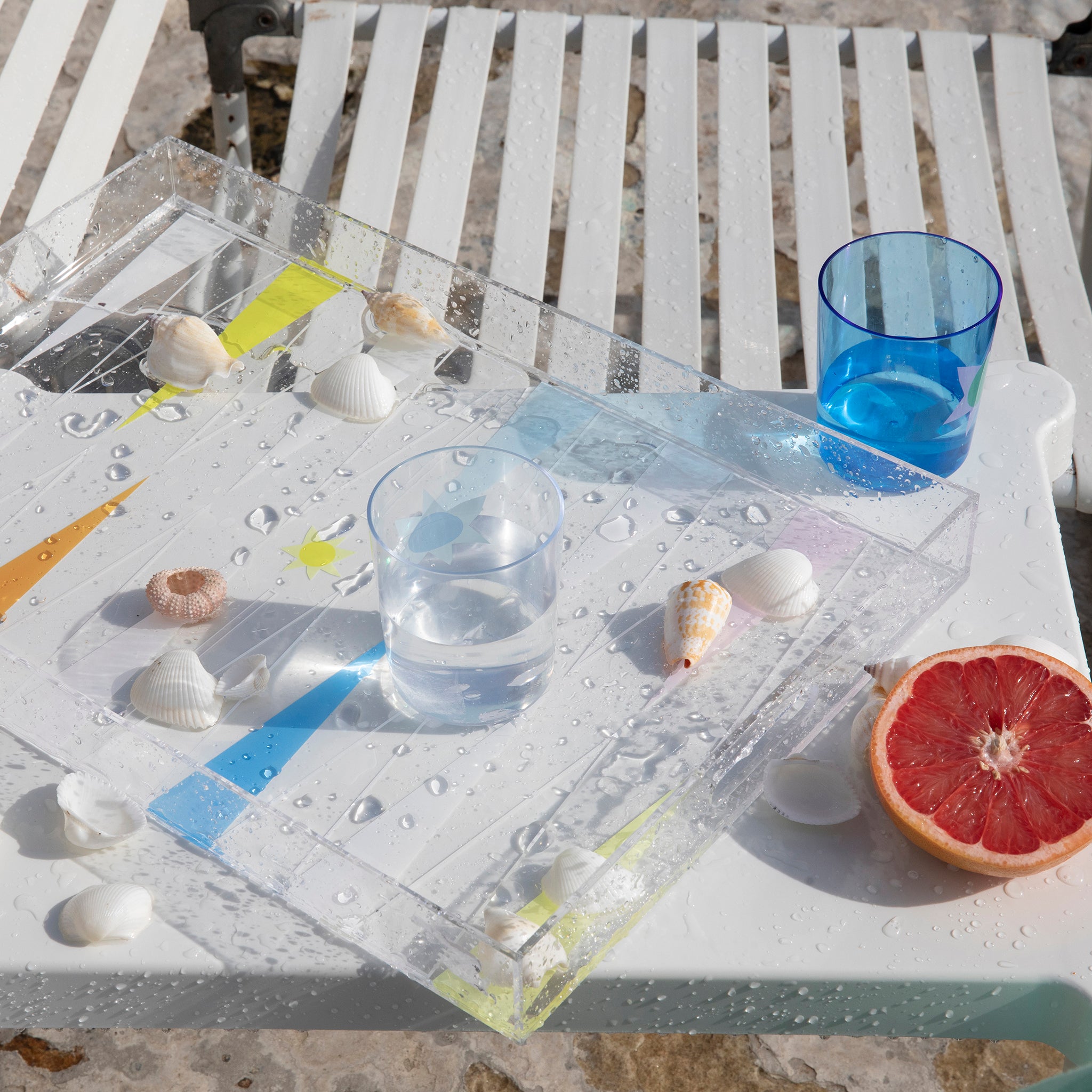 SUNNYLiFE |Cocktail Tray Backgammon | Utopia Multi