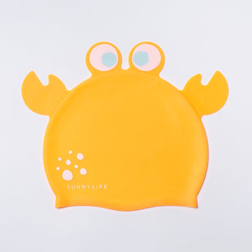 SUNNYLiFE |Shaped Swimming Cap | Sonny the Sea Creature Neon Orange