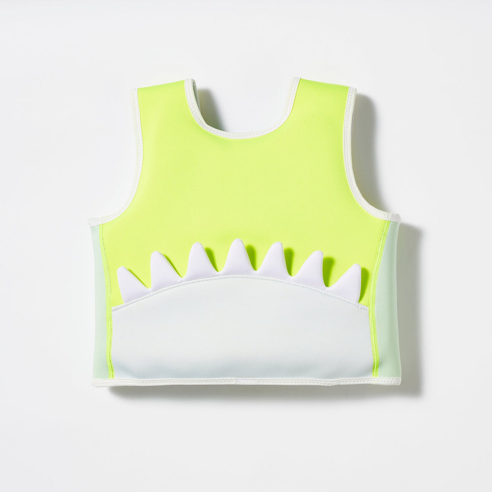 SUNNYLiFE |Swim Vest 3-6 EU | Shark Tribe Blue Neon Citrus