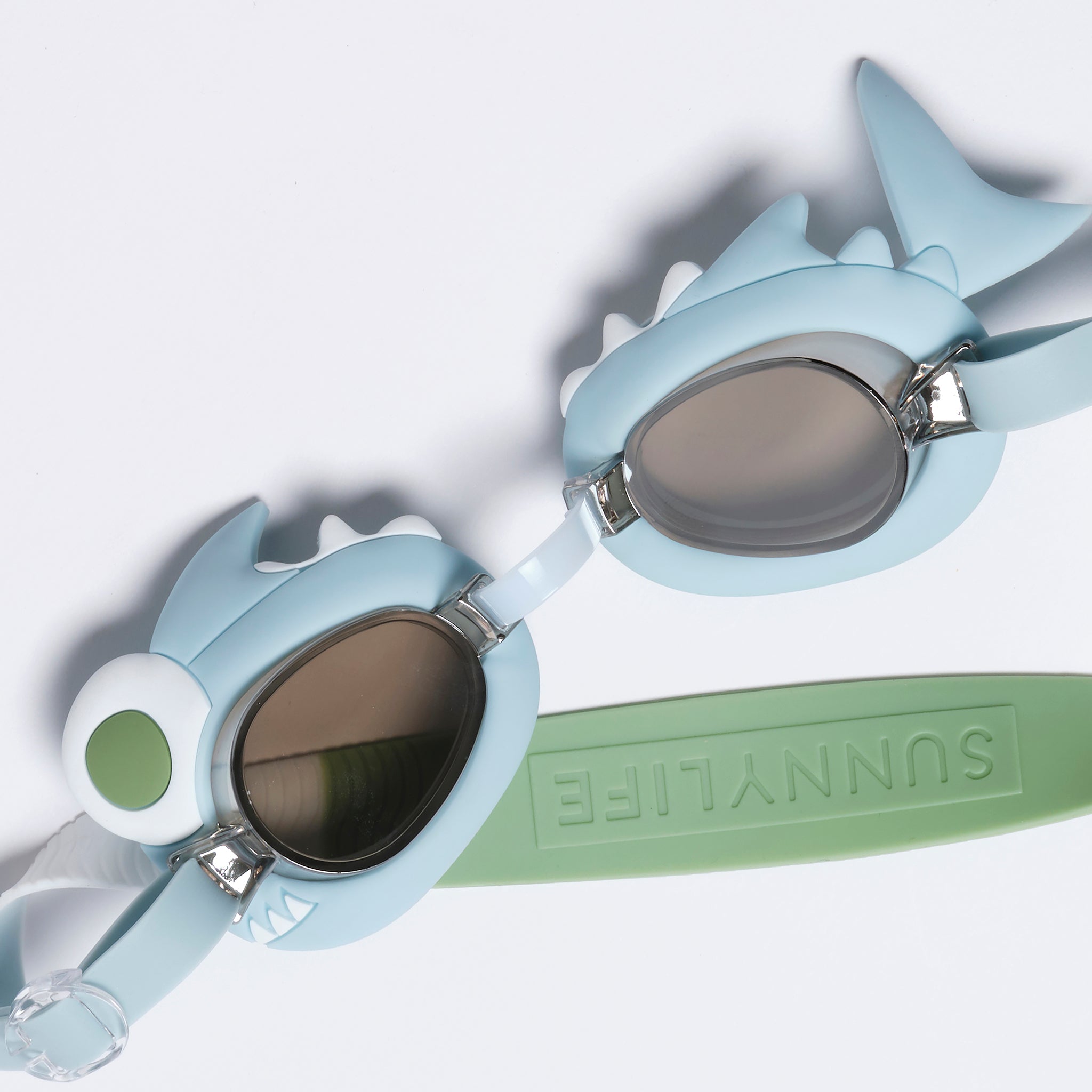 SUNNYLiFE |Mini Swim Goggles | Shark Tribe Khaki