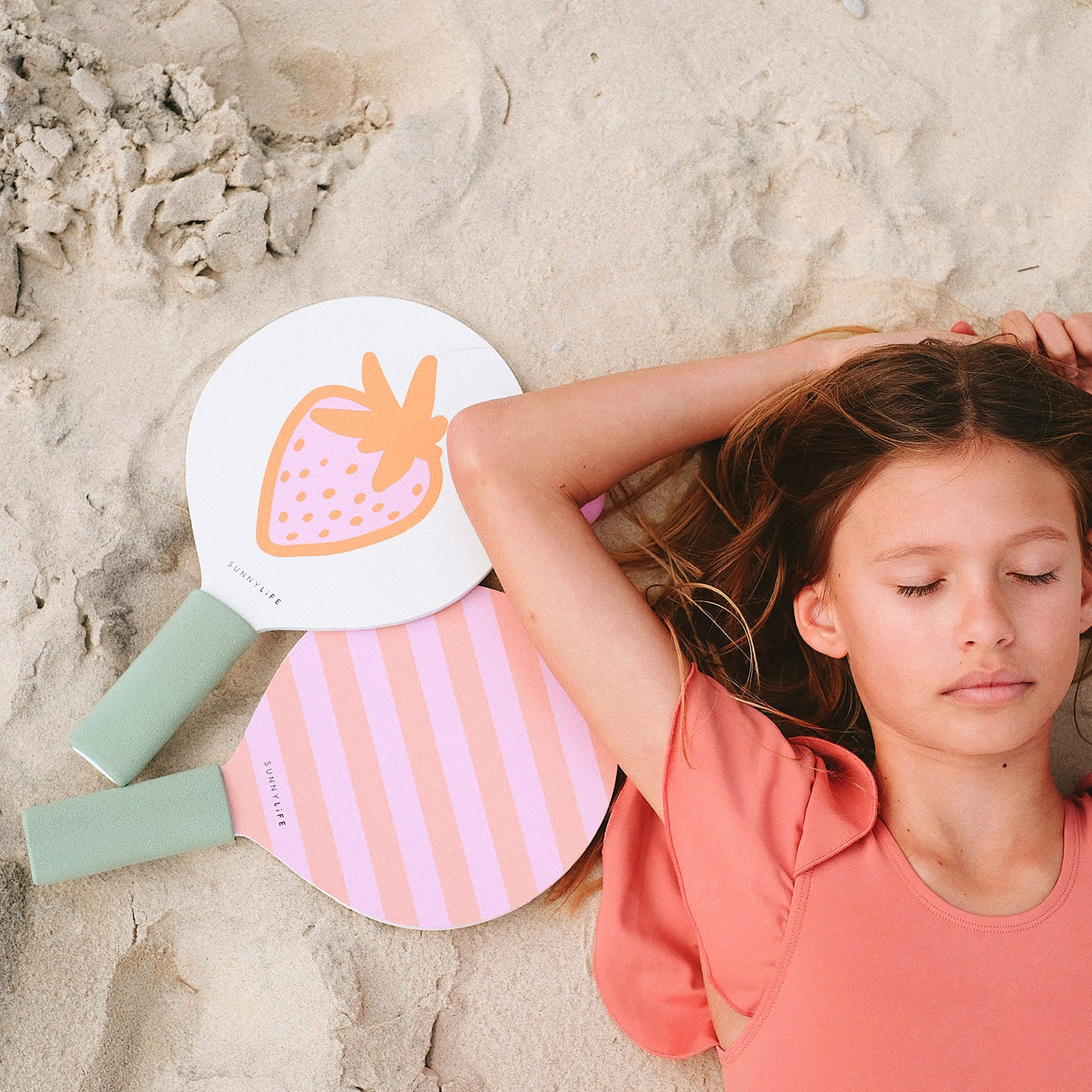 Strandschläger für Kinder | Sea Seeker-Erdbeere