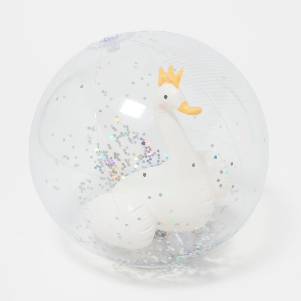 3D Inflatable Beach Ball | Princess Swan Multi