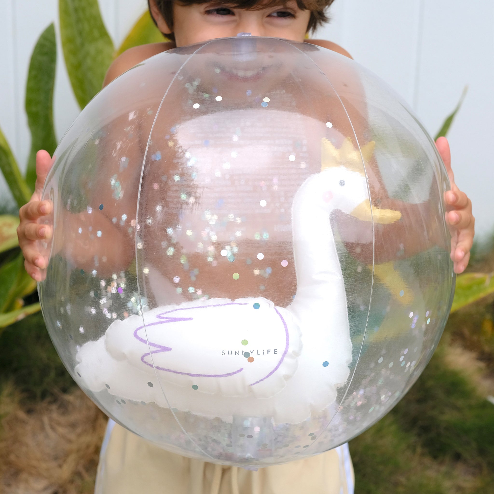 3D Inflatable Beach Ball | Princess Swan Multi
