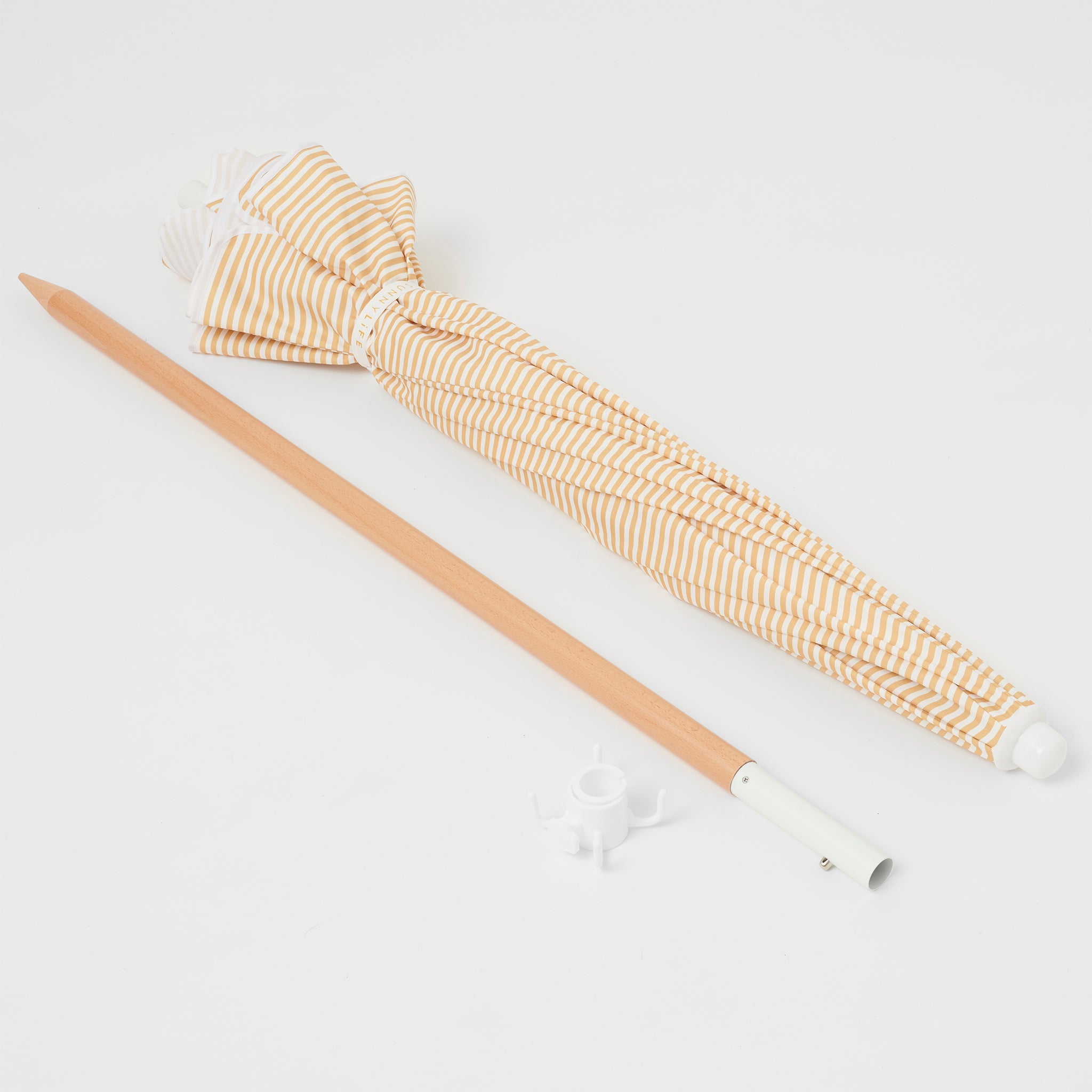Sonnenschirm | Mango Bay Golden Mustard Stripe