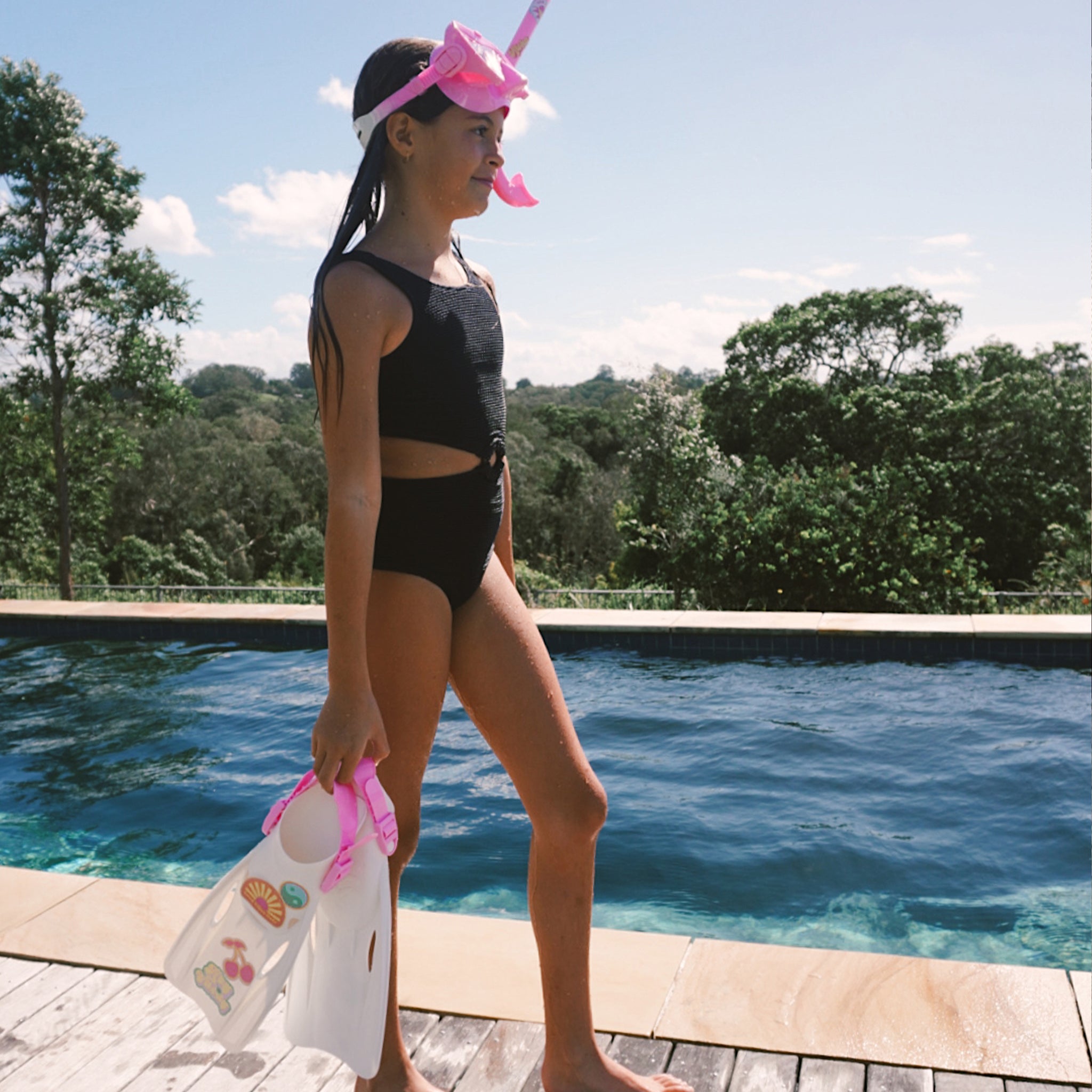Kids Snorkel Set Medium | Summer Sherbet Pink