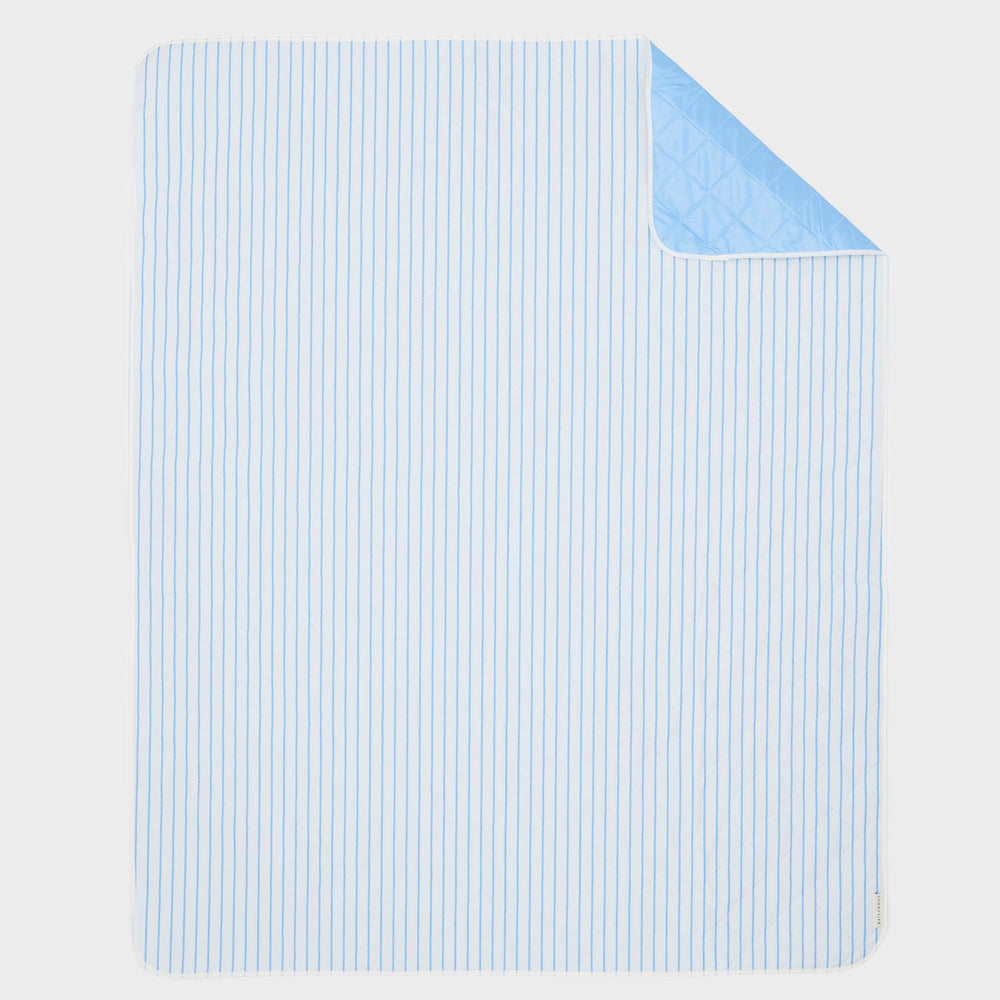 Beach and Picnic Blanket | Le Weekend Mid Blue-Cream