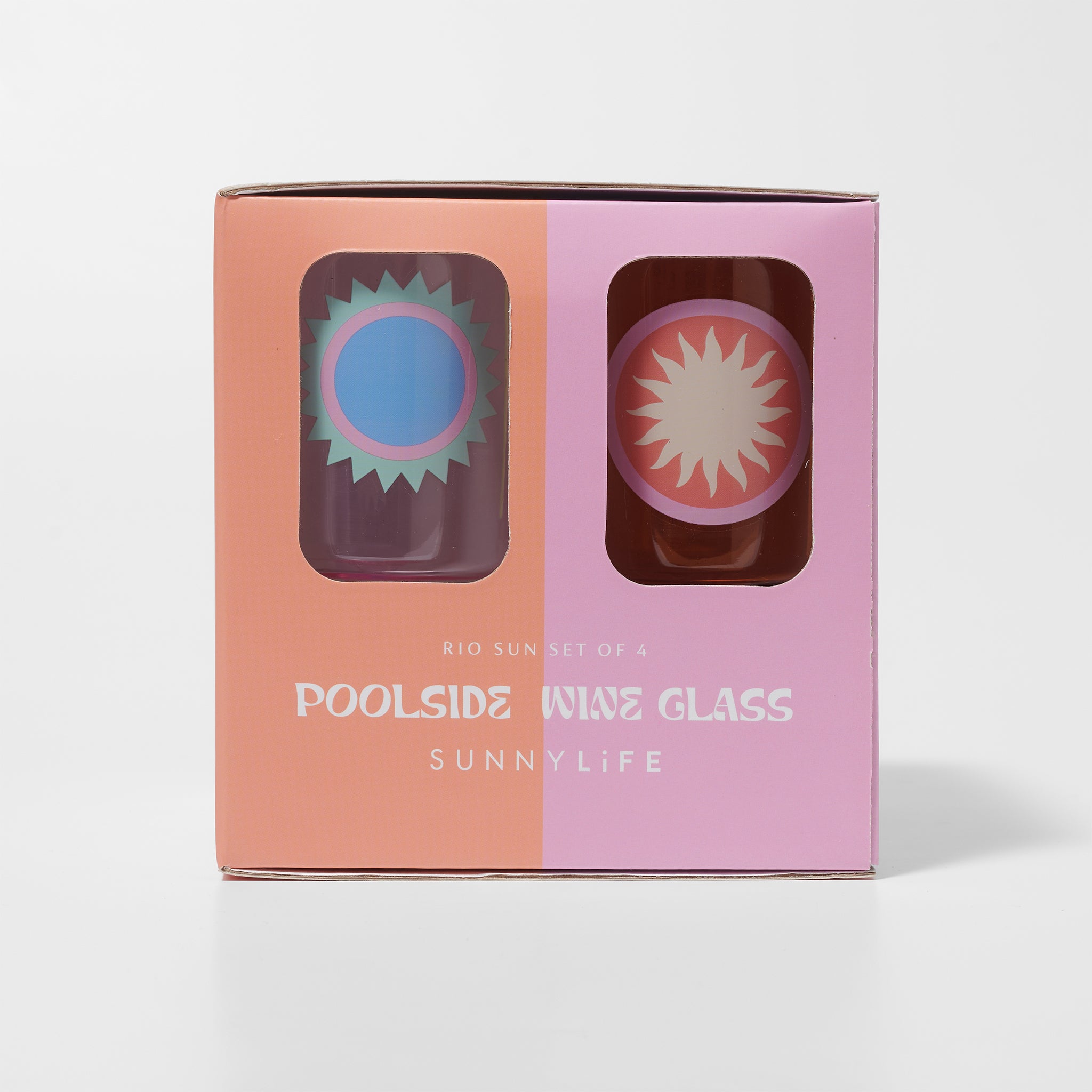 Poolside Wine Glass | Rio Sun Multi
