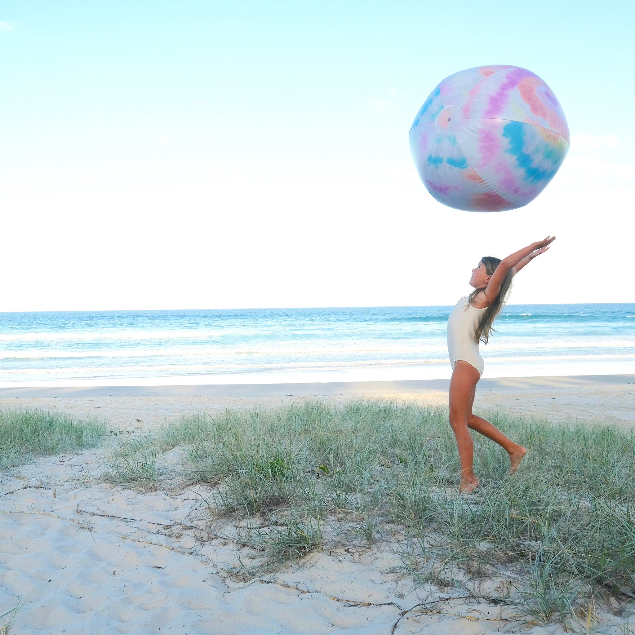 Giant Inflatable Beach Ball | Tie Dye Multi